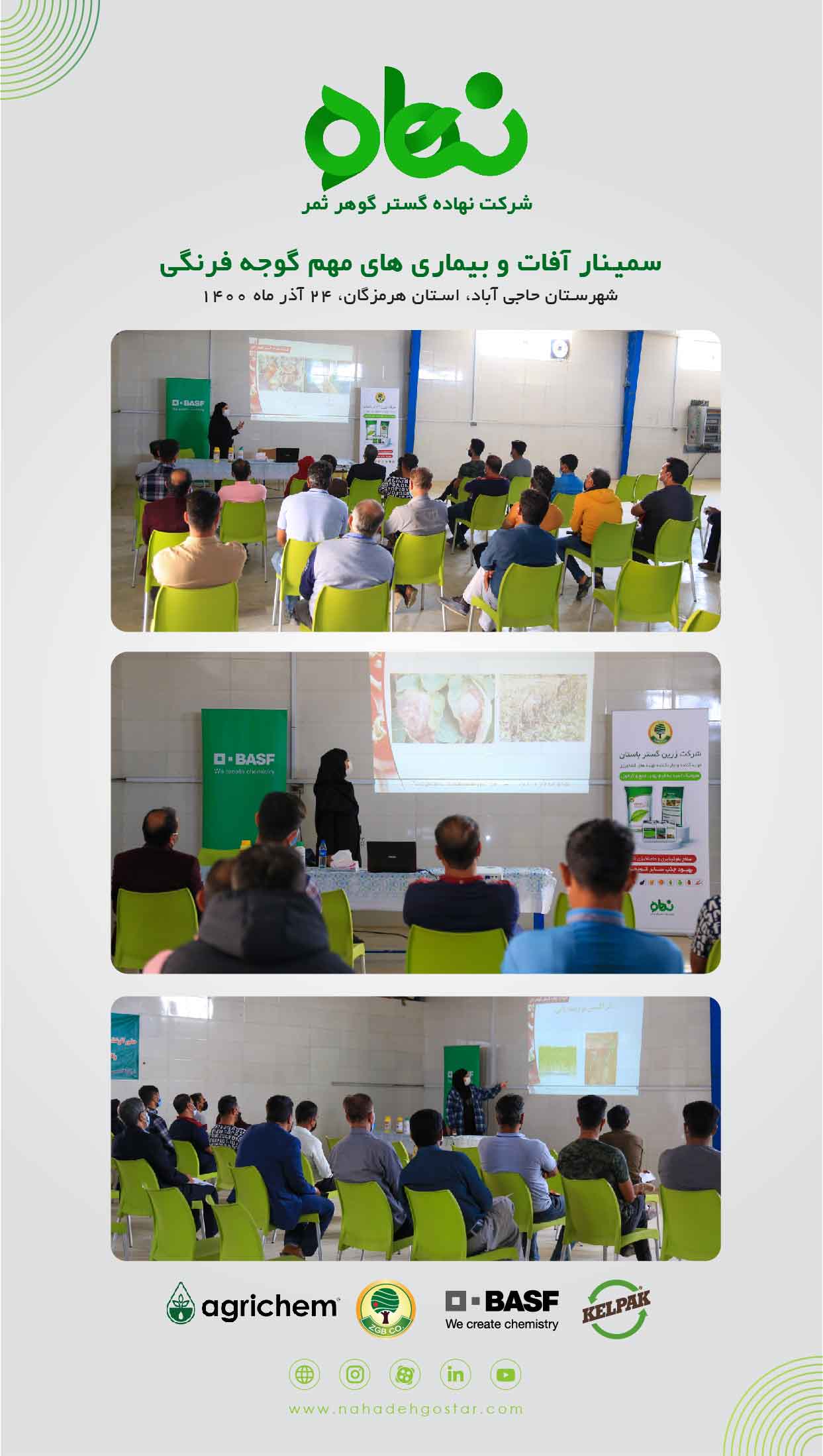 سمینار آفات و بیماری های مهم گوجه فرنگی در منطقه حاجی آباد، استان هرمزگان 1400 (2)